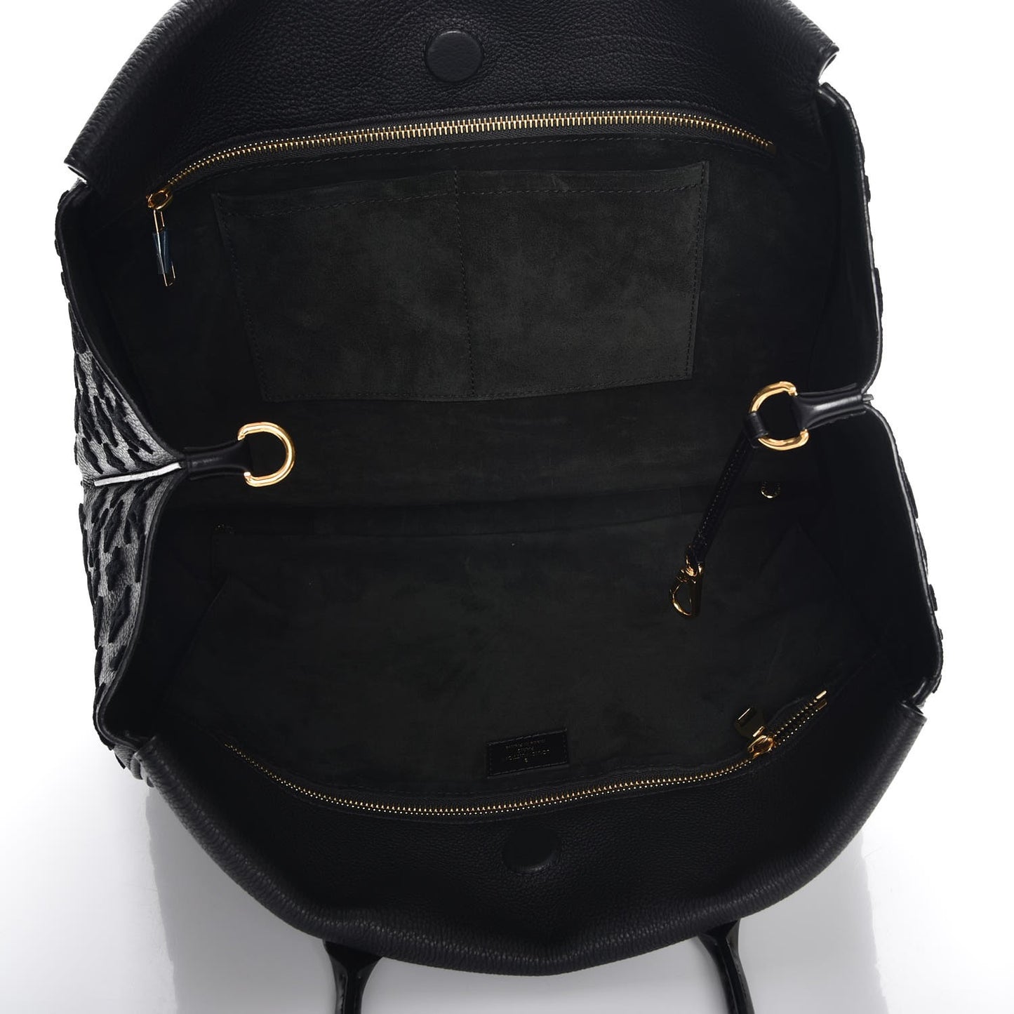 Cuir Orfevre Veau Cachemire Tote W GM Black