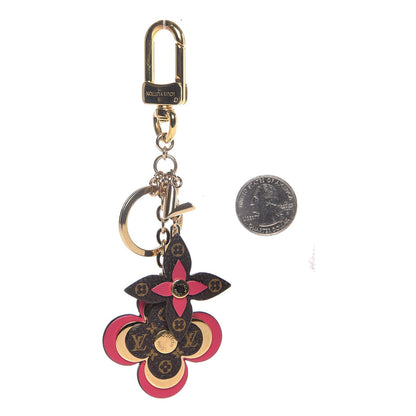 Louis Vuitton Monogram Blooming Flowers Bag Charm Key Holder Brown 2 of 5