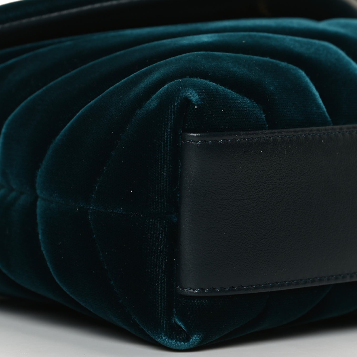 Saint Laurent Velvet Y Quilted Monogram Toy Loulou Crossbody Bag Dark Ottanio 19 of 31