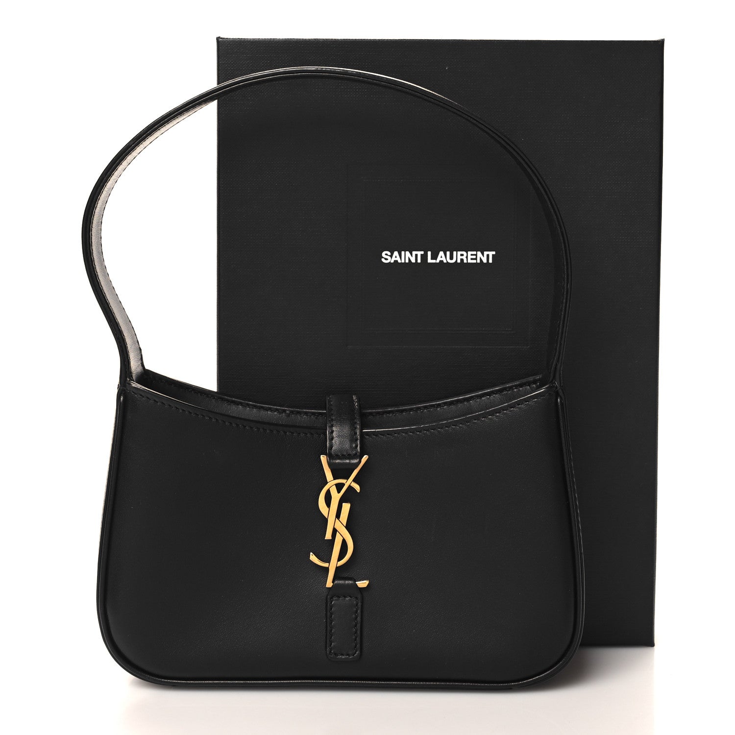 Saint Laurent Smooth Calfskin Le 5 A 7 Mini Hobo Black 12 of 12