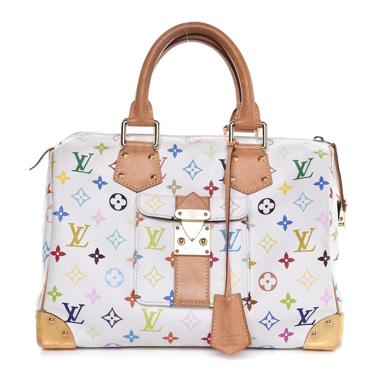 Monogram Multicolor Speedy 30 White