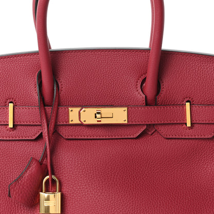 Hermes Togo BIRKIN 30 Rouge Grenat 8 of 10