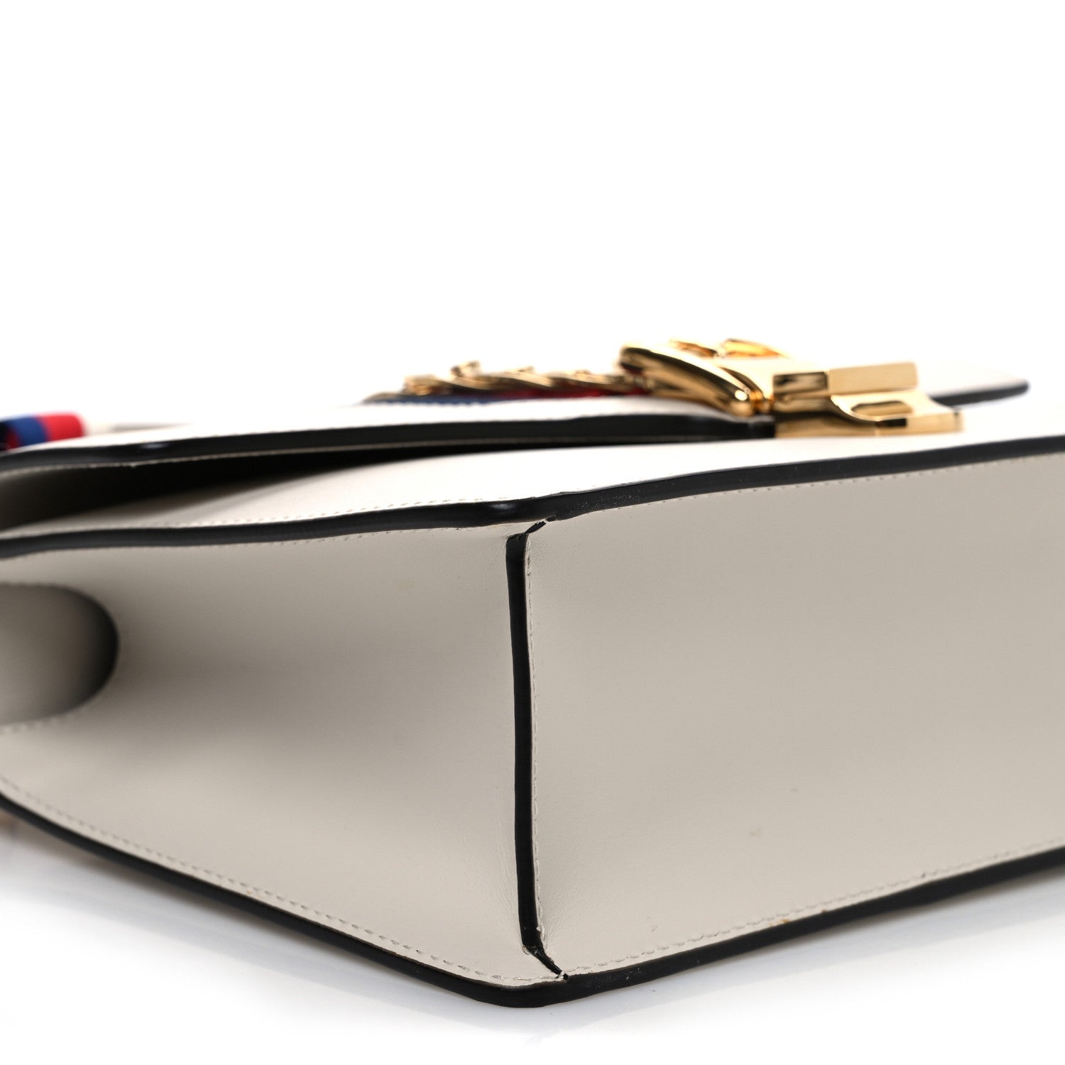 Gucci Calfskin Small Sylvie Shoulder Bag Off White 9 of 11