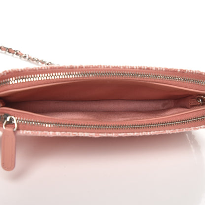 Chanel Canvas Small Deauville Clutch With Chain Pink 5 of 9