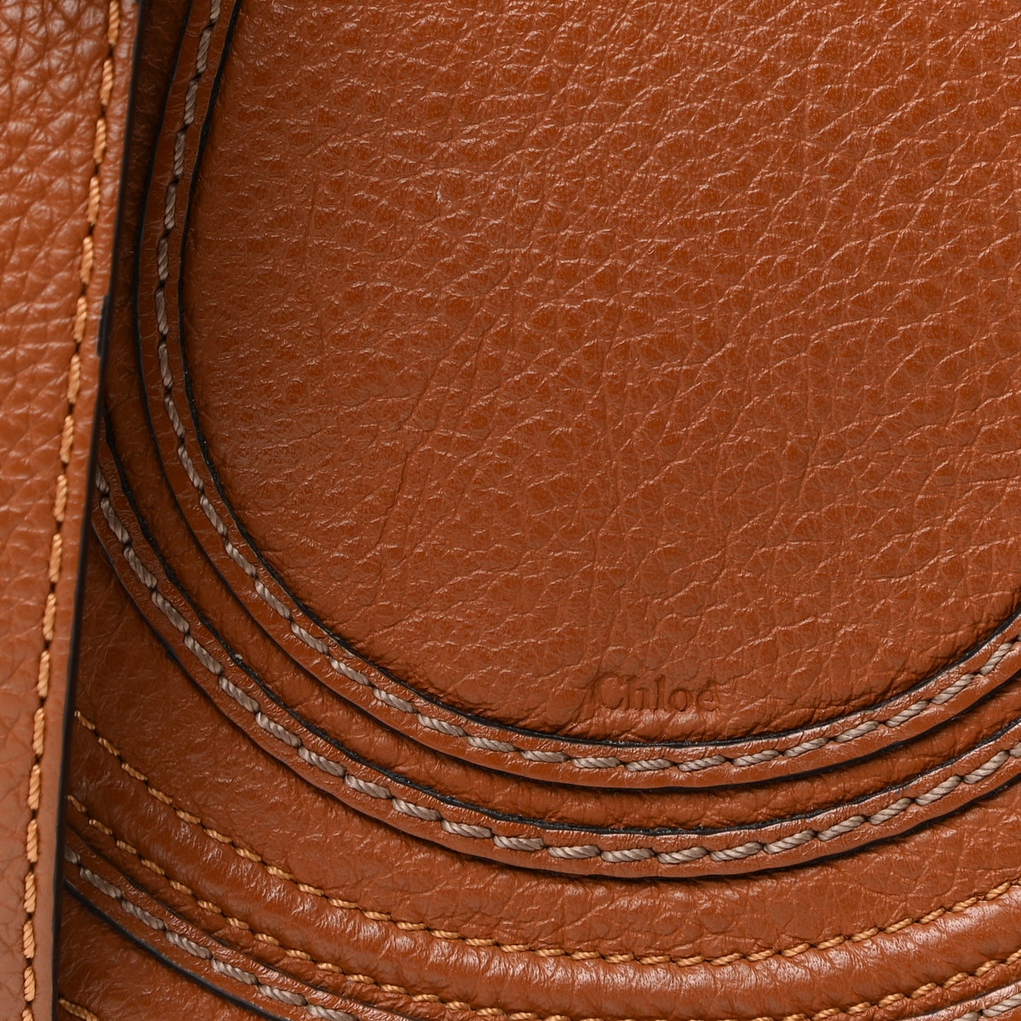 Calfskin Mini Marcie Round Crossbody Bag Tan