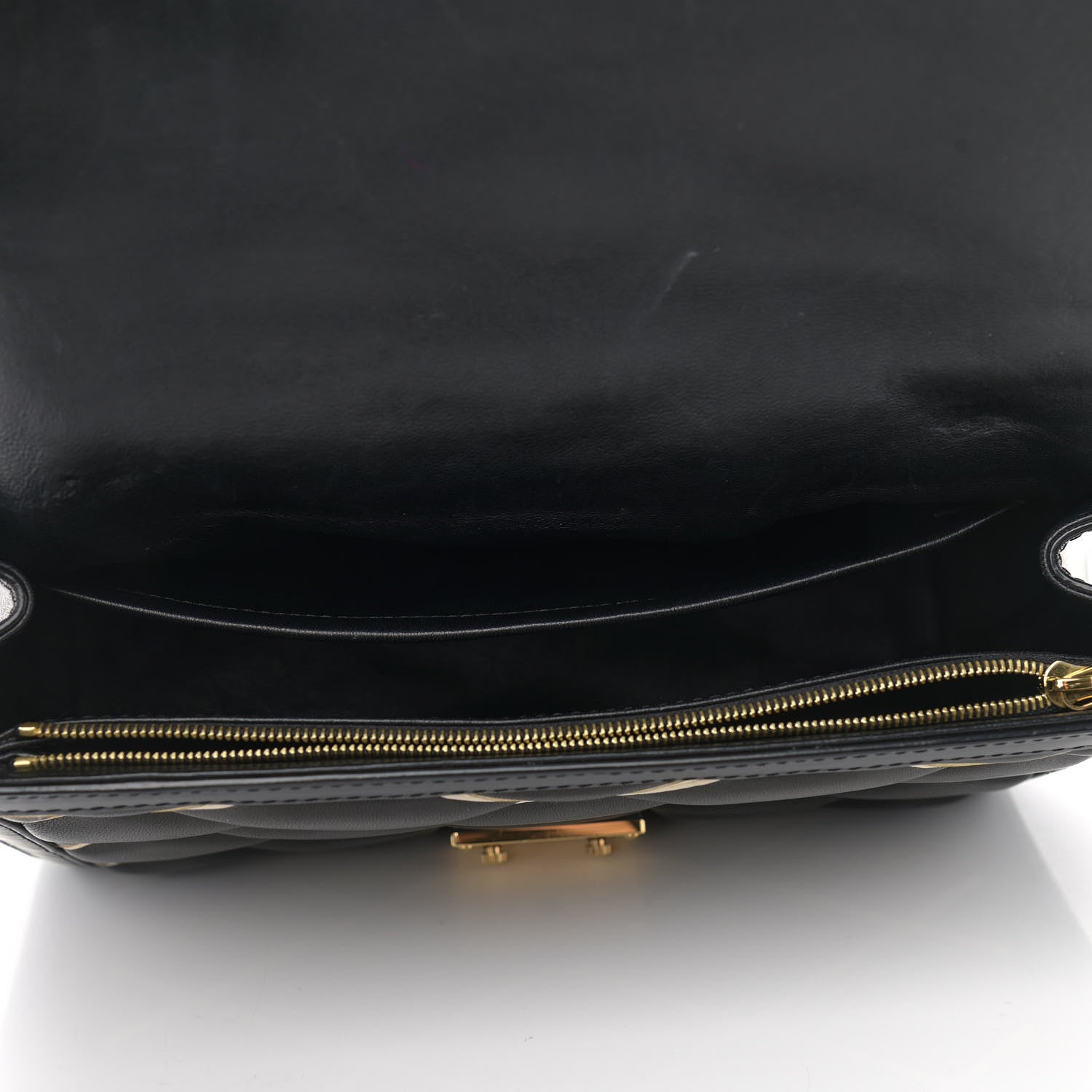 Louis Vuitton Lambskin Malletage Pochette Flap Black 5 of 13