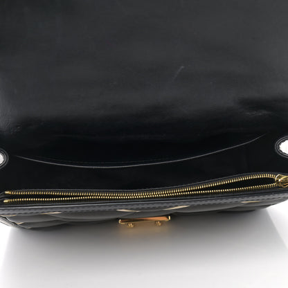 Louis Vuitton Lambskin Malletage Pochette Flap Black 5 of 13