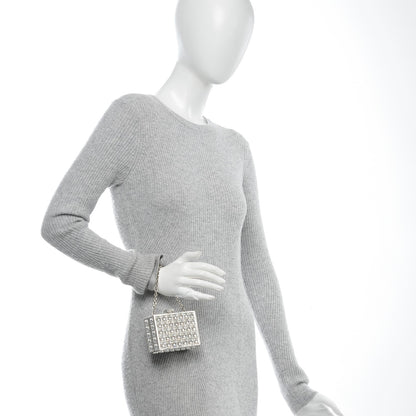 Judith Leiber Crystal Box Clutch Silver 2 of 7