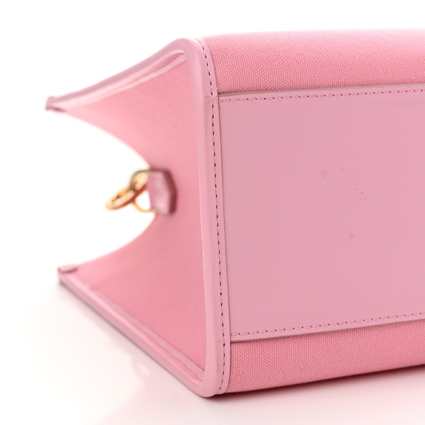 Canvas Embroidered Logo Shopper Tote Pink