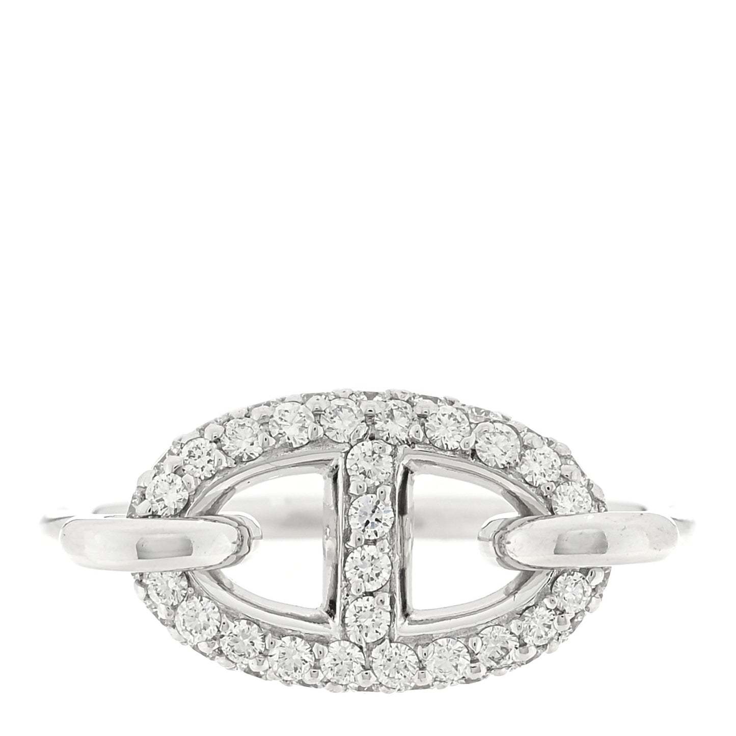 18K White Gold Diamond New Farandole Ring 49 5