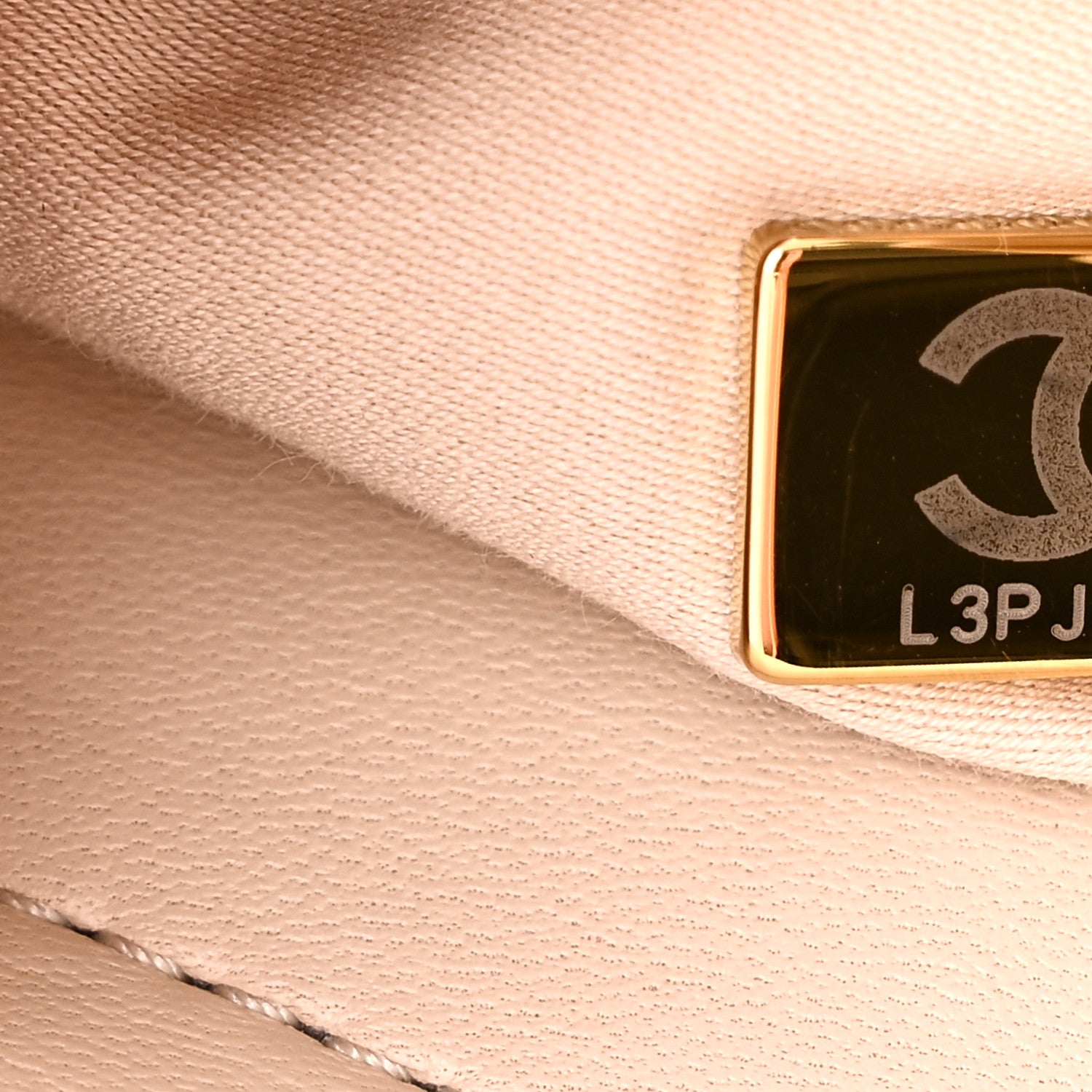 Chanel Lambskin Resin Quilted Small Bucket Bag Beige 7 of 10
