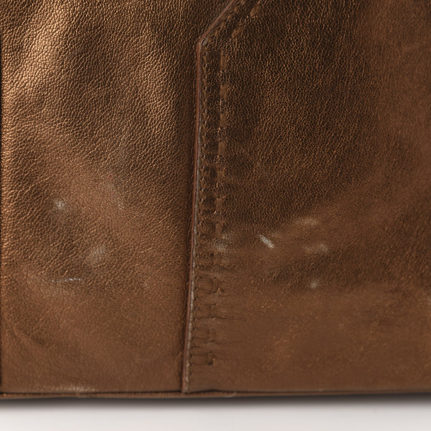 Metallic Calfskin Medium Muse Copper