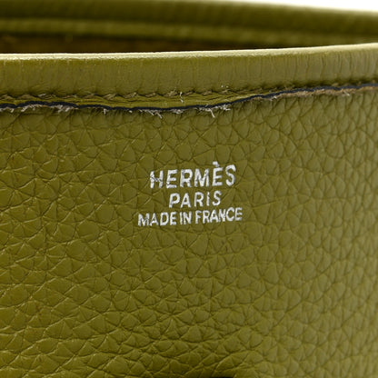 Hermes Taurillon Clemence Evelyne II PM Vert Chartreuse 6 of 12