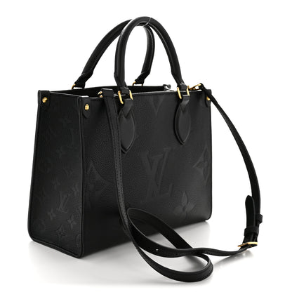 Louis Vuitton Empreinte Monogram Giant Onthego PM Black 3 of 12