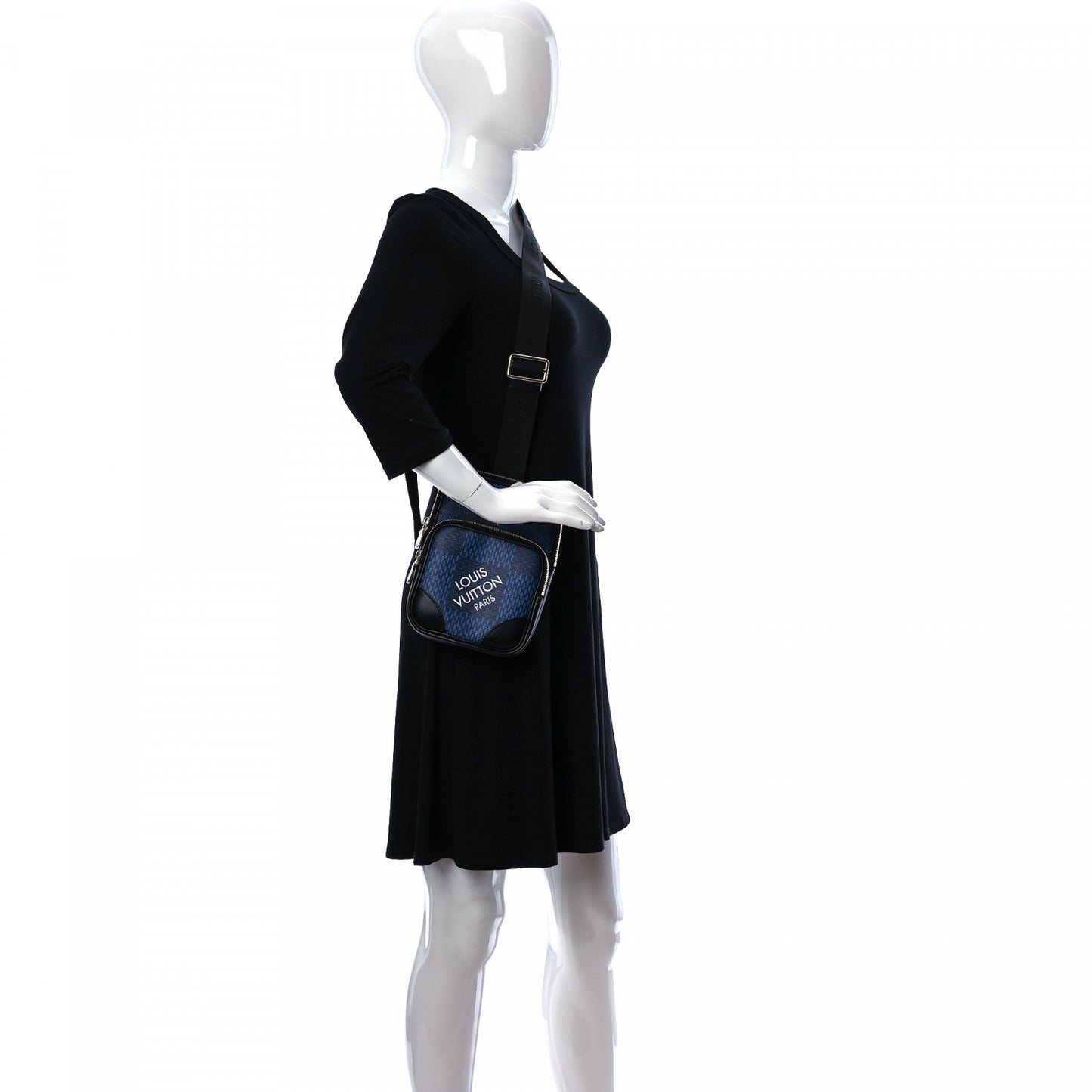 Damier Graphite 3D Amazone Sling Bag Navy Black