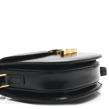 Celine Shiny Calfskin Besace Clea Triomphe Black 9 of 11