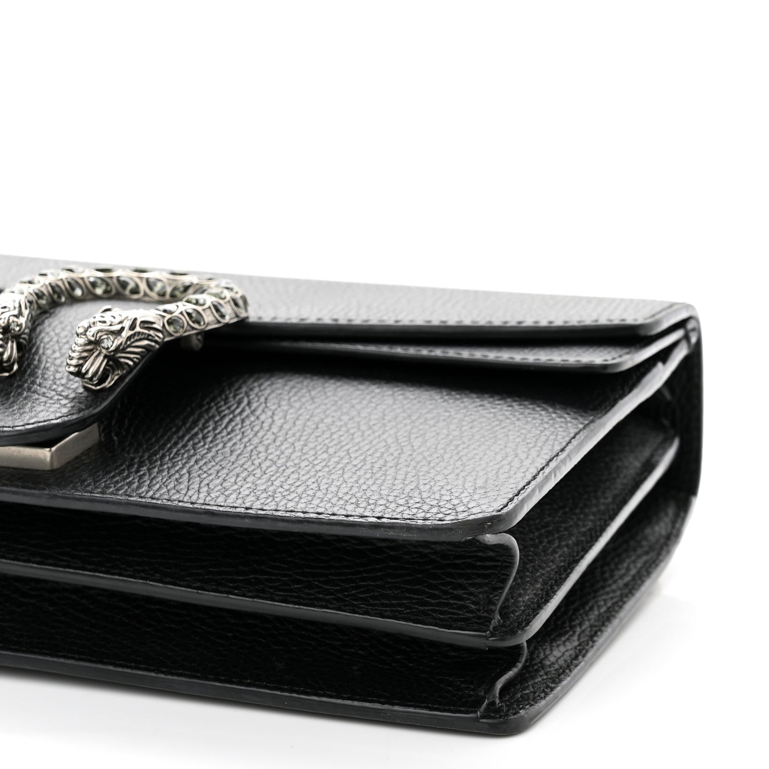 Gucci Pebbled Calfskin Small Dionysus Shoulder Bag Black 10 of 13