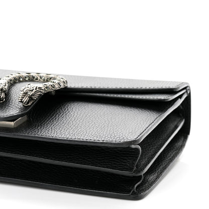 Gucci Pebbled Calfskin Small Dionysus Shoulder Bag Black 10 of 13
