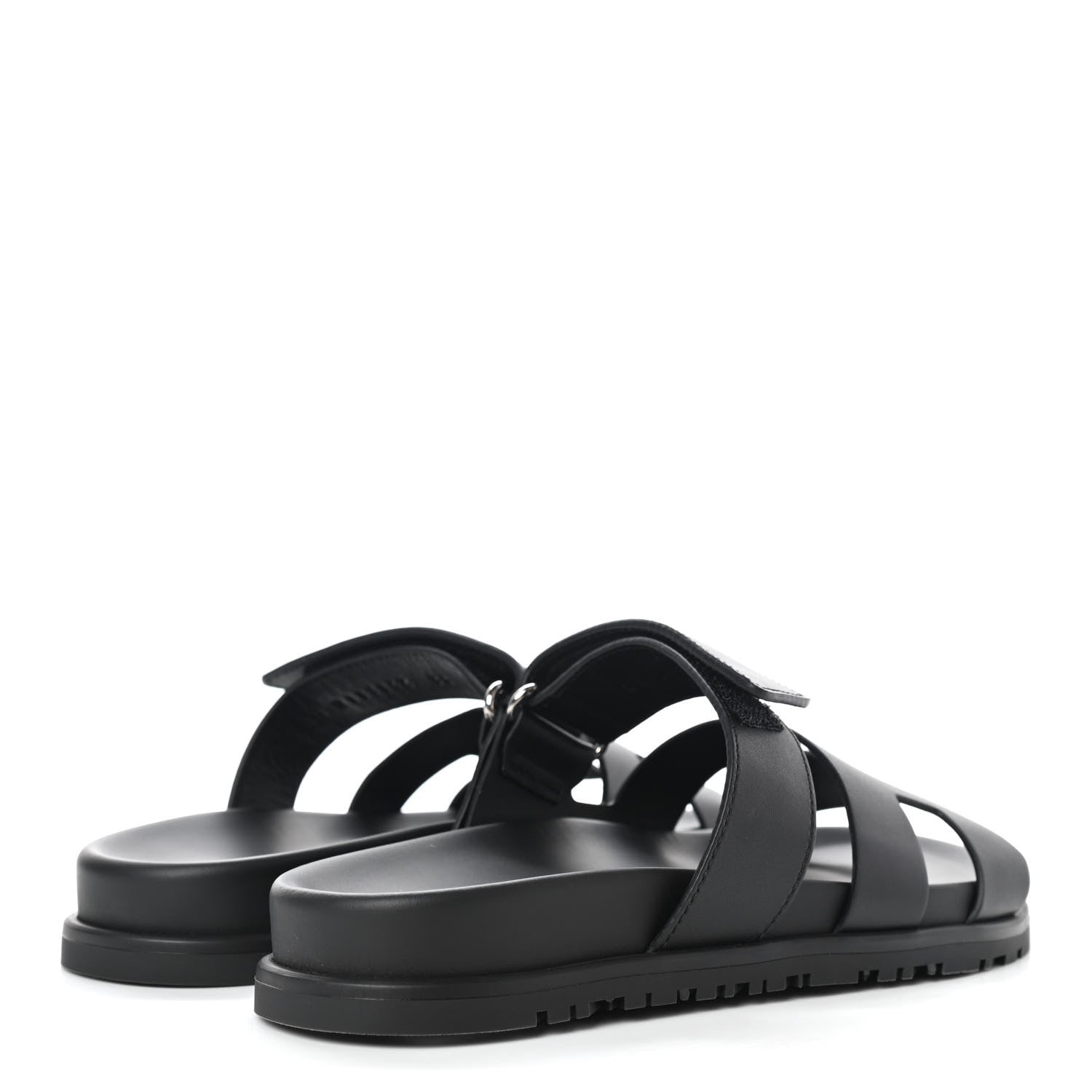 Hermes Calfskin Womens Chypre Sandals 36 Black 4 of 10