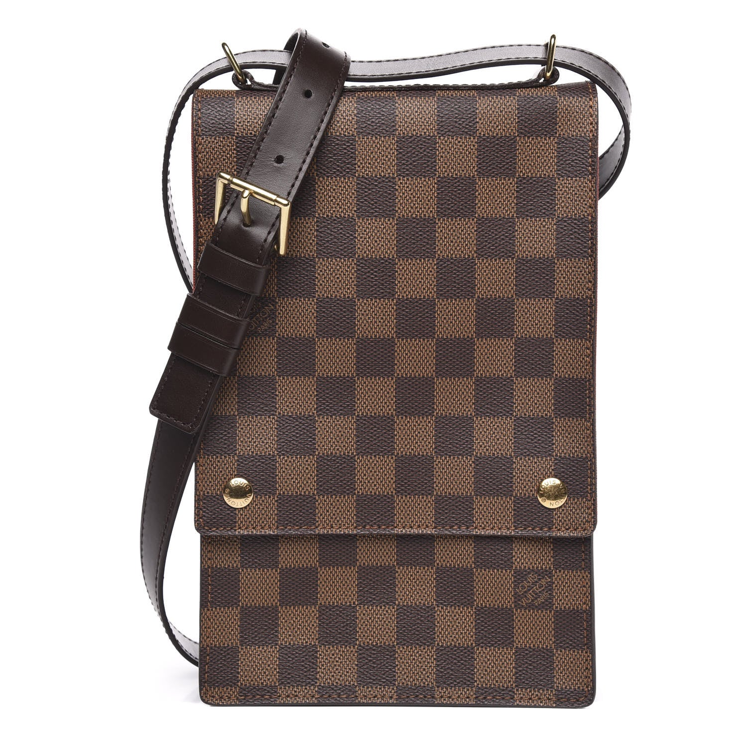 Louis Vuitton Damier Ebene Portobello Travel Shoulder Bag 1 of 13