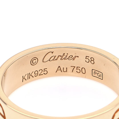 Cartier 18K Yellow Gold 5.5mm LOVE Ring 58 8.5 4 of 5