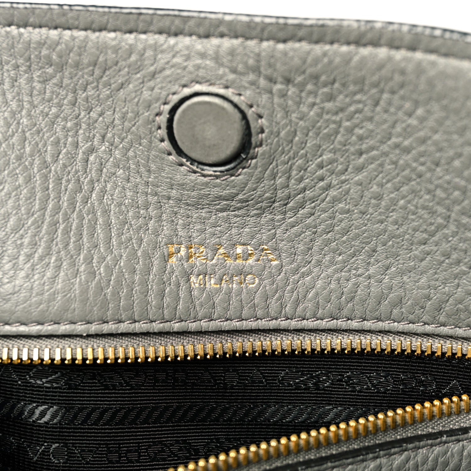 Prada Vitello Daino Pocket Shopping Tote Marmo 6 of 12
