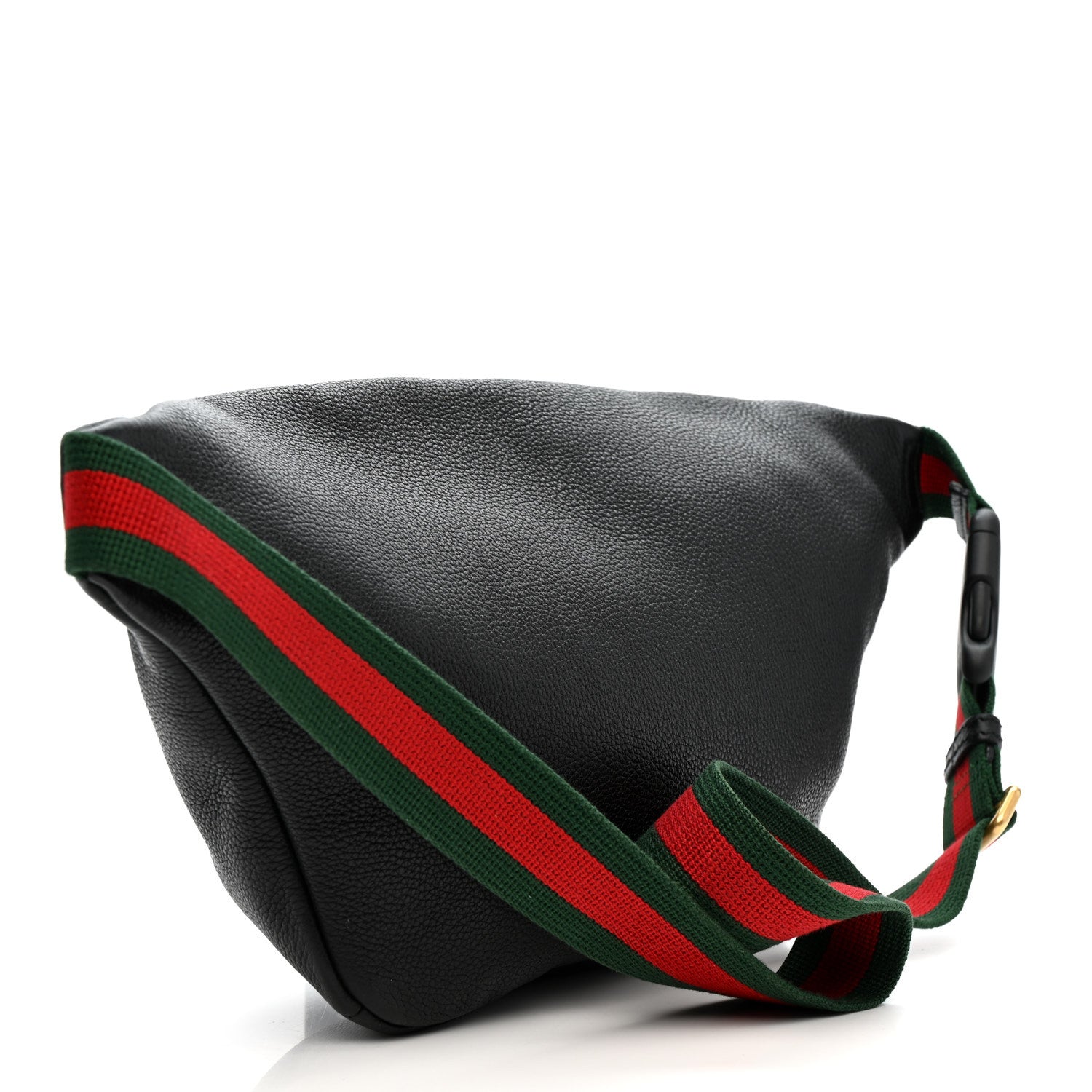 Gucci Grained Calfskin Logo Belt Bag Black 3 of 11