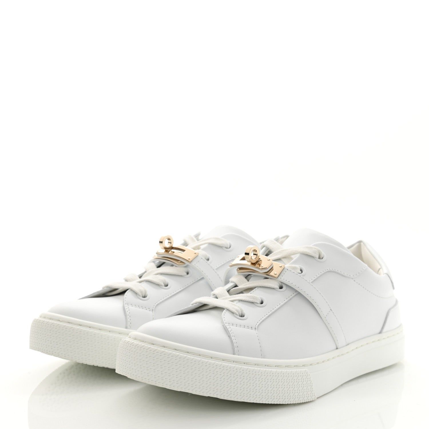 Hermes Calfskin Day Sneakers 39 White 3 of 9