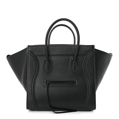 Celine Smooth Calfskin Medium Phantom Luggage Black 1 of 11