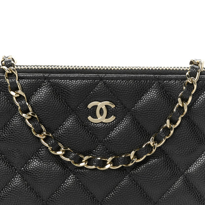 Chanel Caviar Quilted Small Clutch With Chain Black 10 of 12