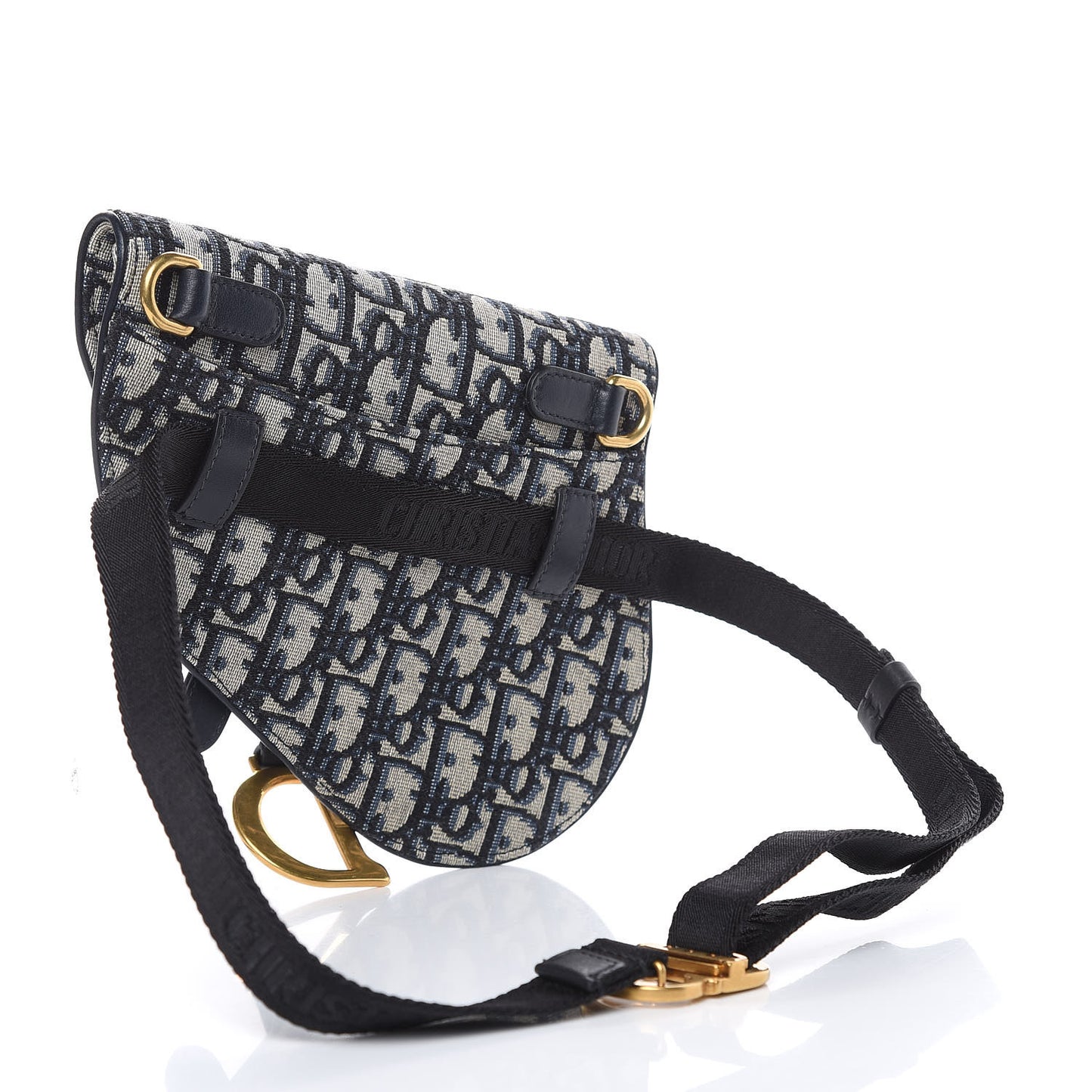 Oblique Saddle Belt Bag Blue