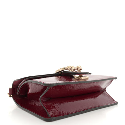 Gucci Crinkled Patent Small Dionysus Top Handle Bag Rosso Ancora Red 4 of 9
