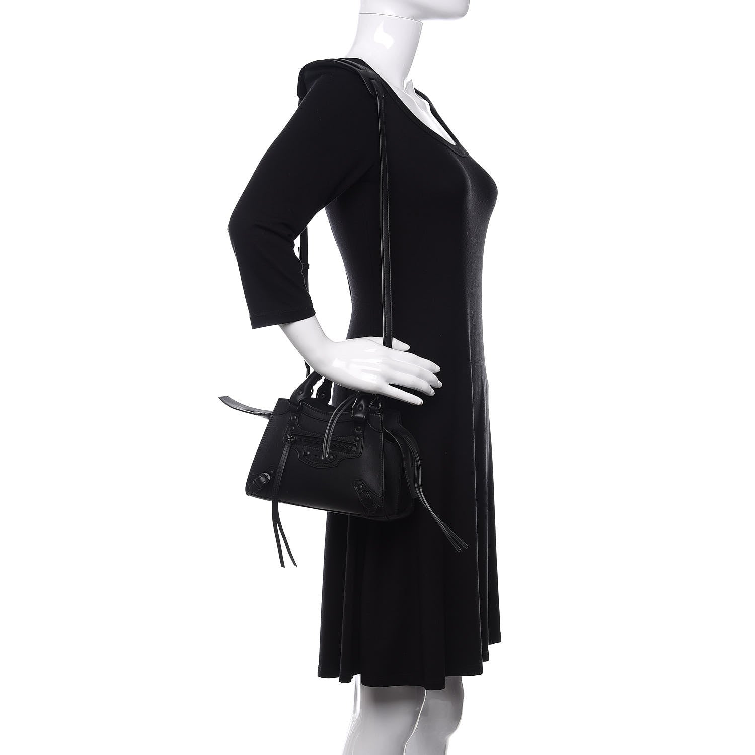Balenciaga Smooth Calfskin Neo Classic Black Hardware Mini City Black 2 of 11