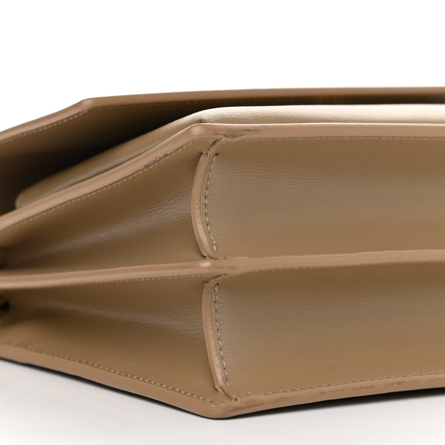 Saint Laurent Calfskin Medium Monogram Sunset Dark Beige 10 of 15