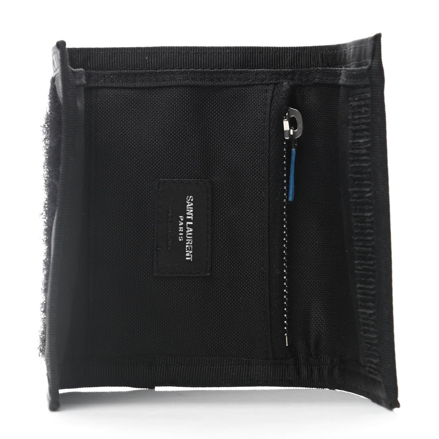 Saint Laurent Nylon Constellation Print Tiny Buffalo Wallet Black 5 of 7