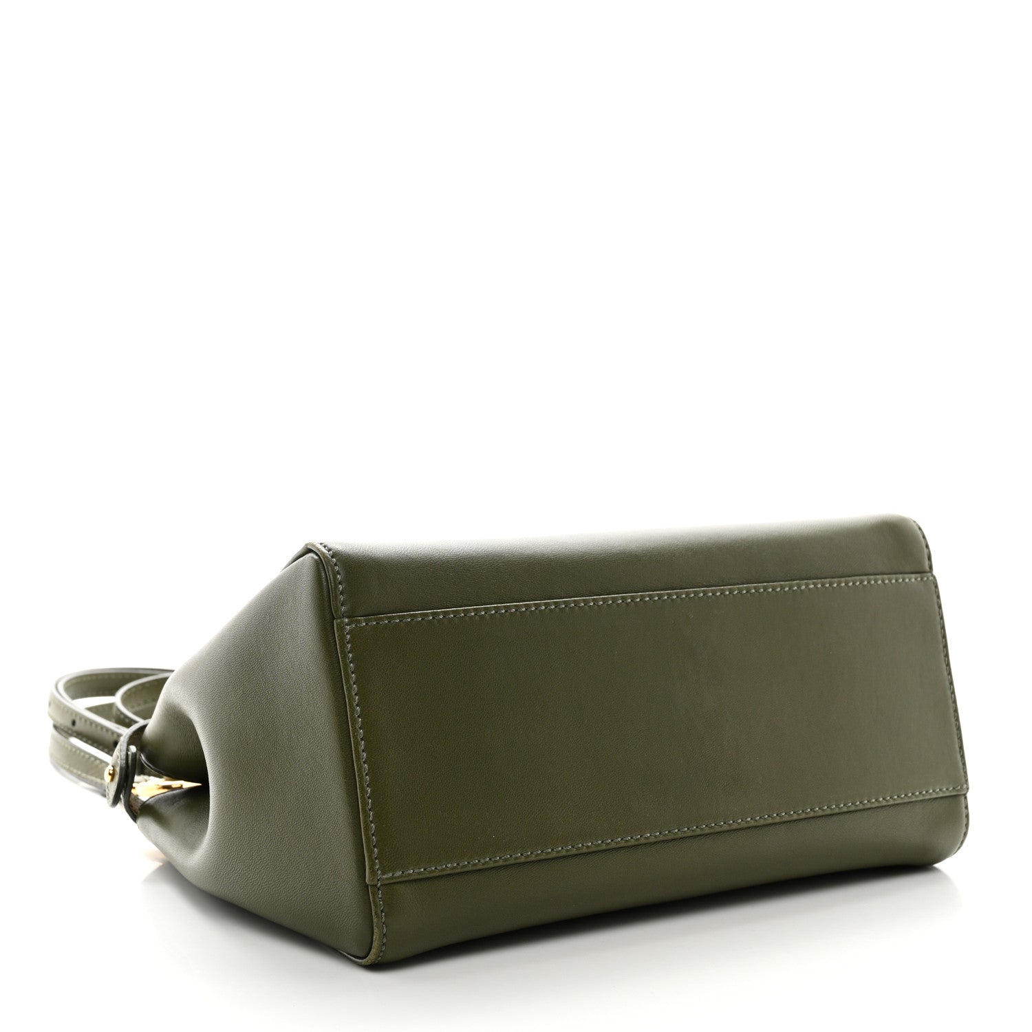 Fendi Nappa Mini Peekaboo Iconic Satchel Verde Equatore 4 of 10