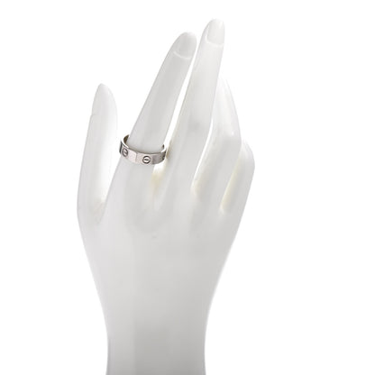 Cartier 18K White Gold 5.5mm LOVE Ring 60 9 2 of 4