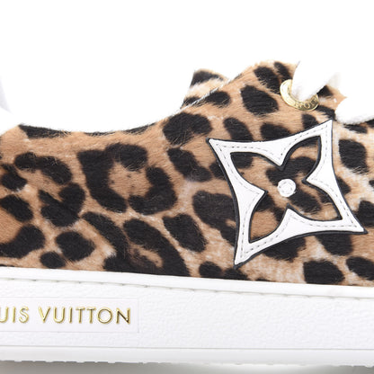 Louis Vuitton Calfskin Pony Hair Leopard Monogram Frontrow Sneakers 36.5 9 of 10