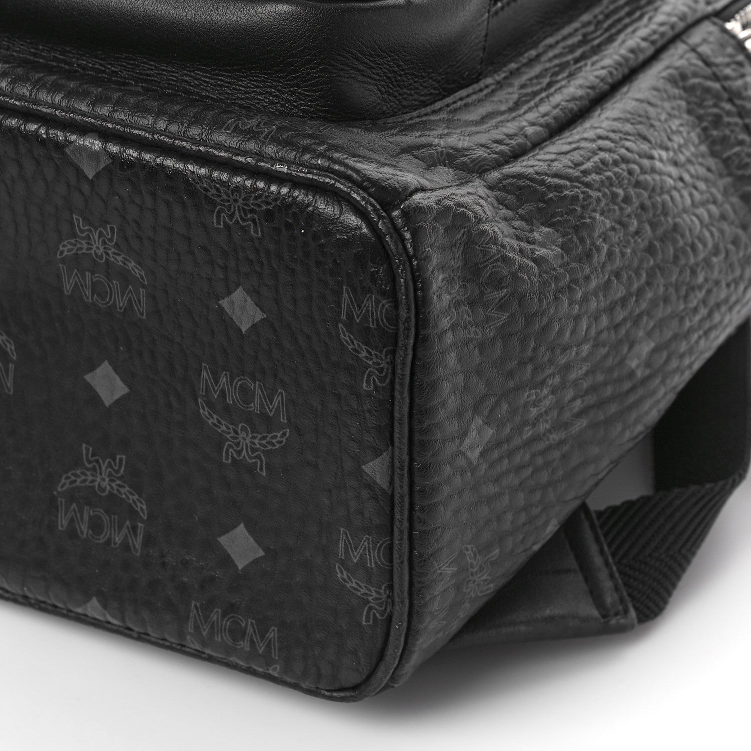 MCM Visetos Medium Stark Backpack Black 7 of 8