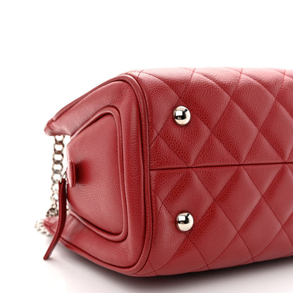 Chanel Caviar Quilted Bijoux Chain Shopping Tote Red 11 of 16