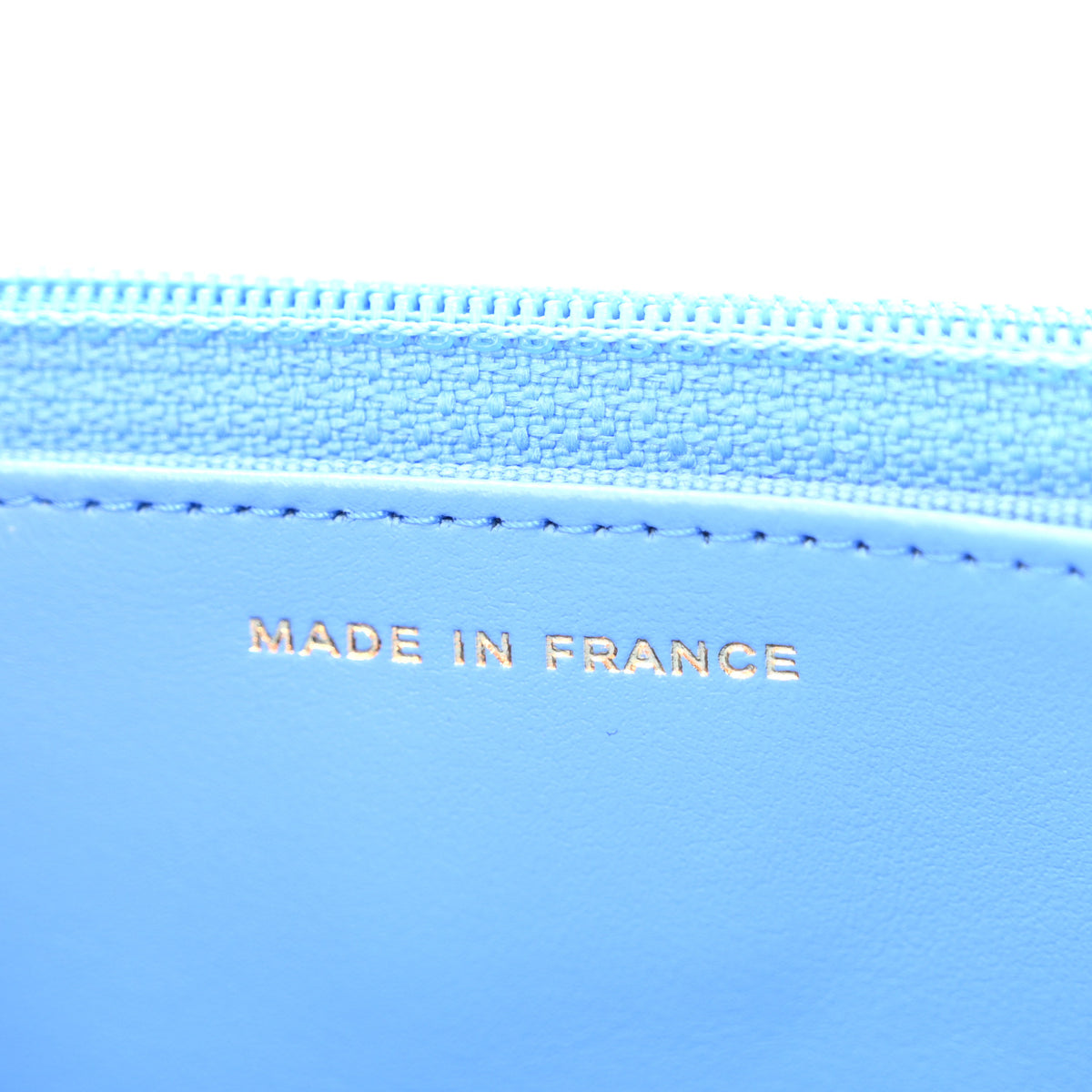 Chanel Lambskin Quilted Chanel 19 Wallet On Chain WOC Blue 7 of 15
