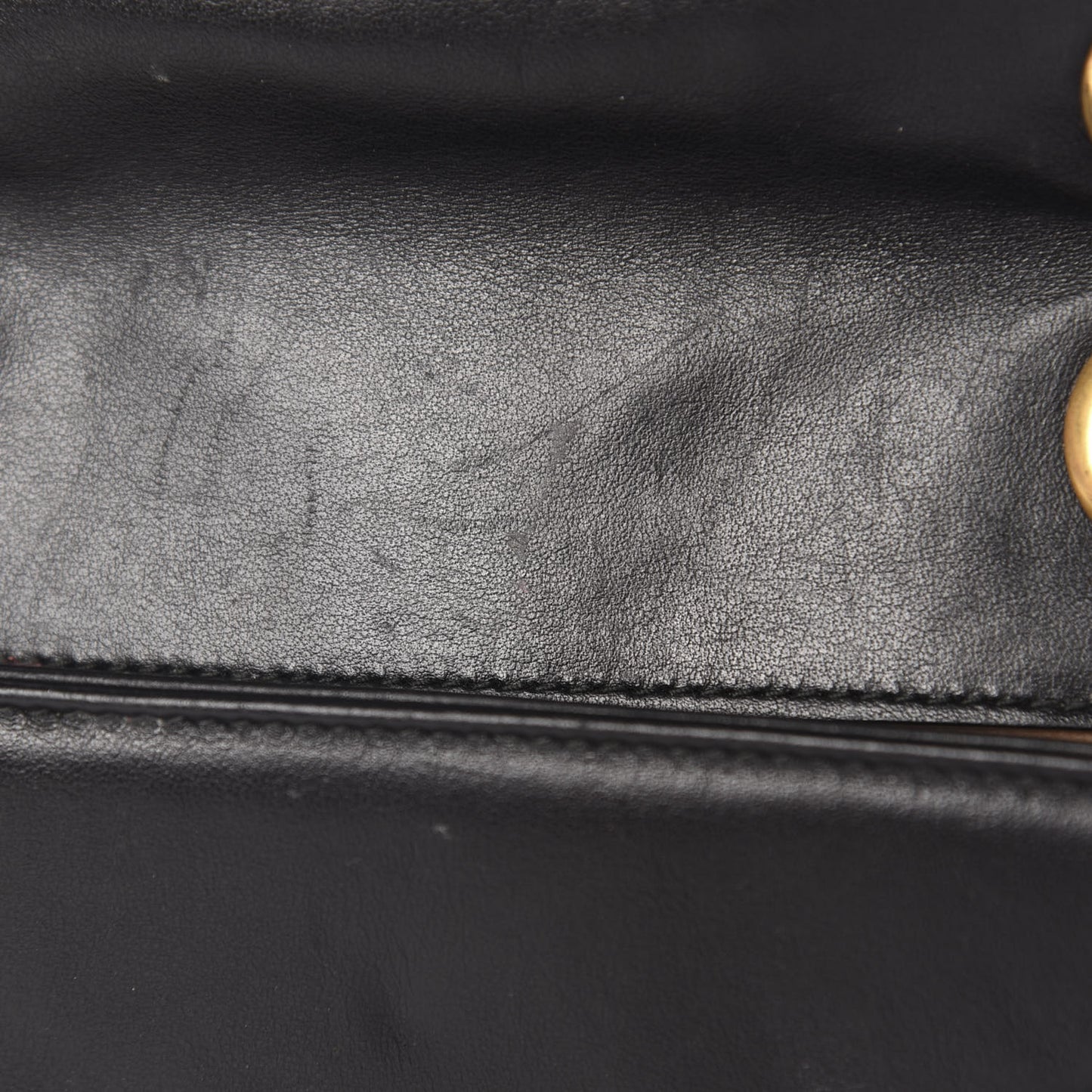 Calfskin Matelasse Mini GG Marmont Shoulder Bag Black