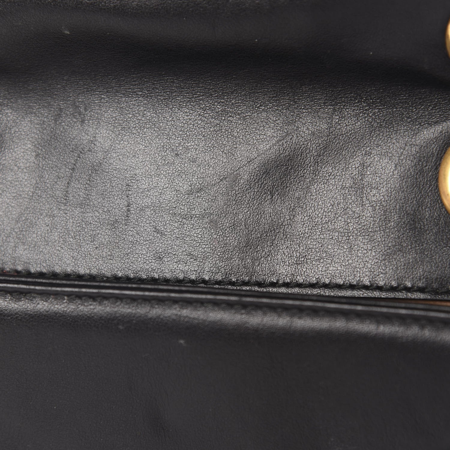 Gucci Calfskin Matelasse Mini GG Marmont Shoulder Bag Black 9 of 17
