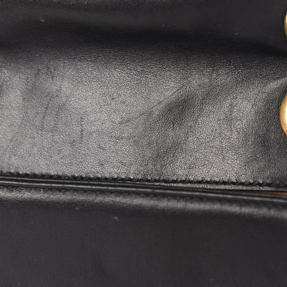 Gucci Calfskin Matelasse Mini GG Marmont Shoulder Bag Black 9 of 17