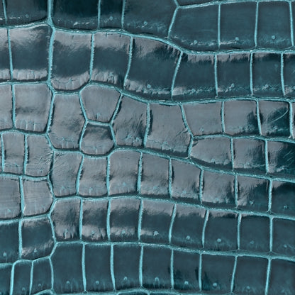 Hermes Shiny Porosus Crocodile Birkin 25 Vert Bosphore 8 of 14