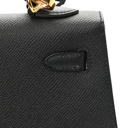 Hermes Epsom Kelly Sellier 25 Black 11 of 12