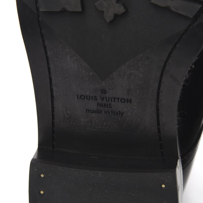 Louis Vuitton Calfskin Monogram Mens Ankle Boots 10.5 Black 9 of 11