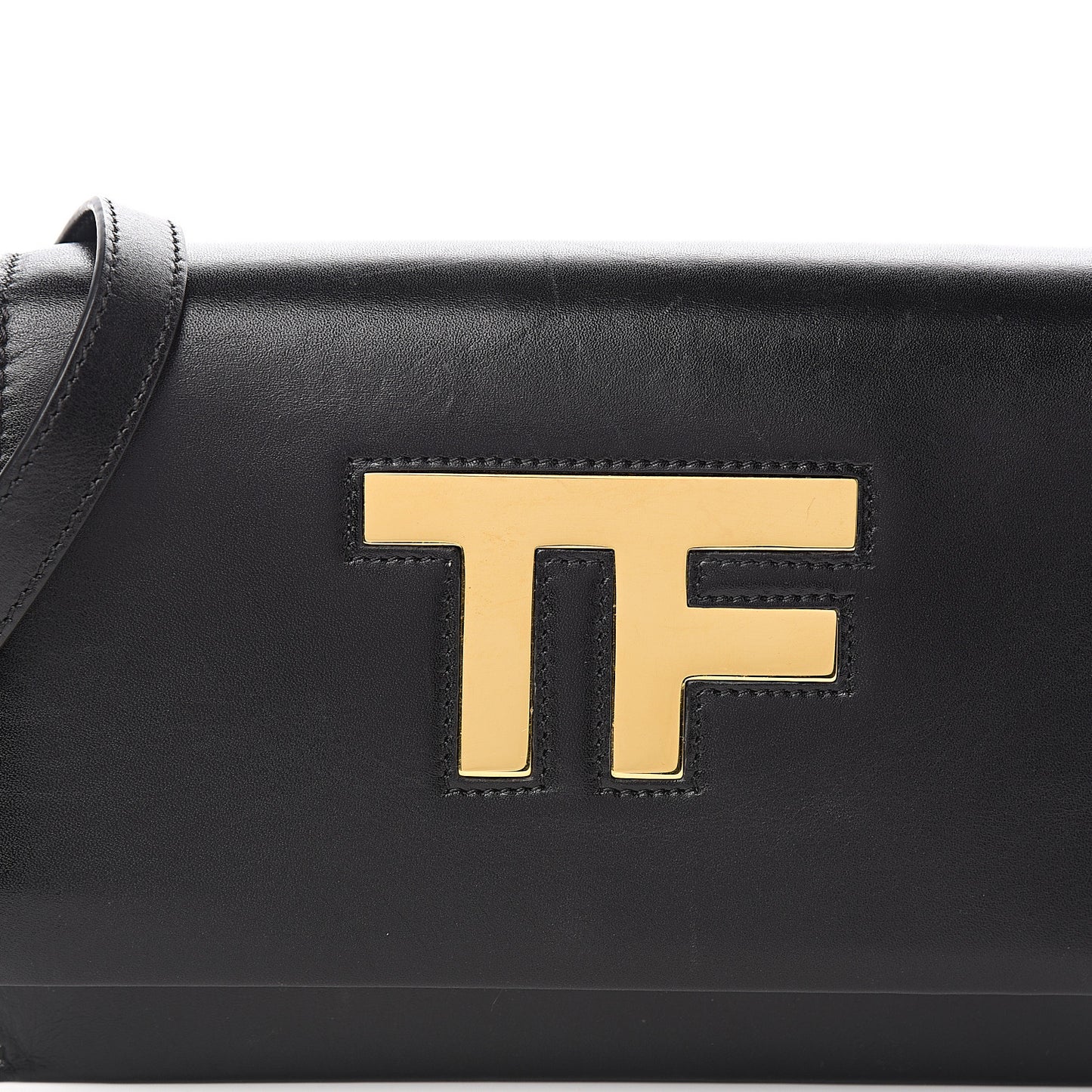 Calfskin Icon Shoulder Bag Black