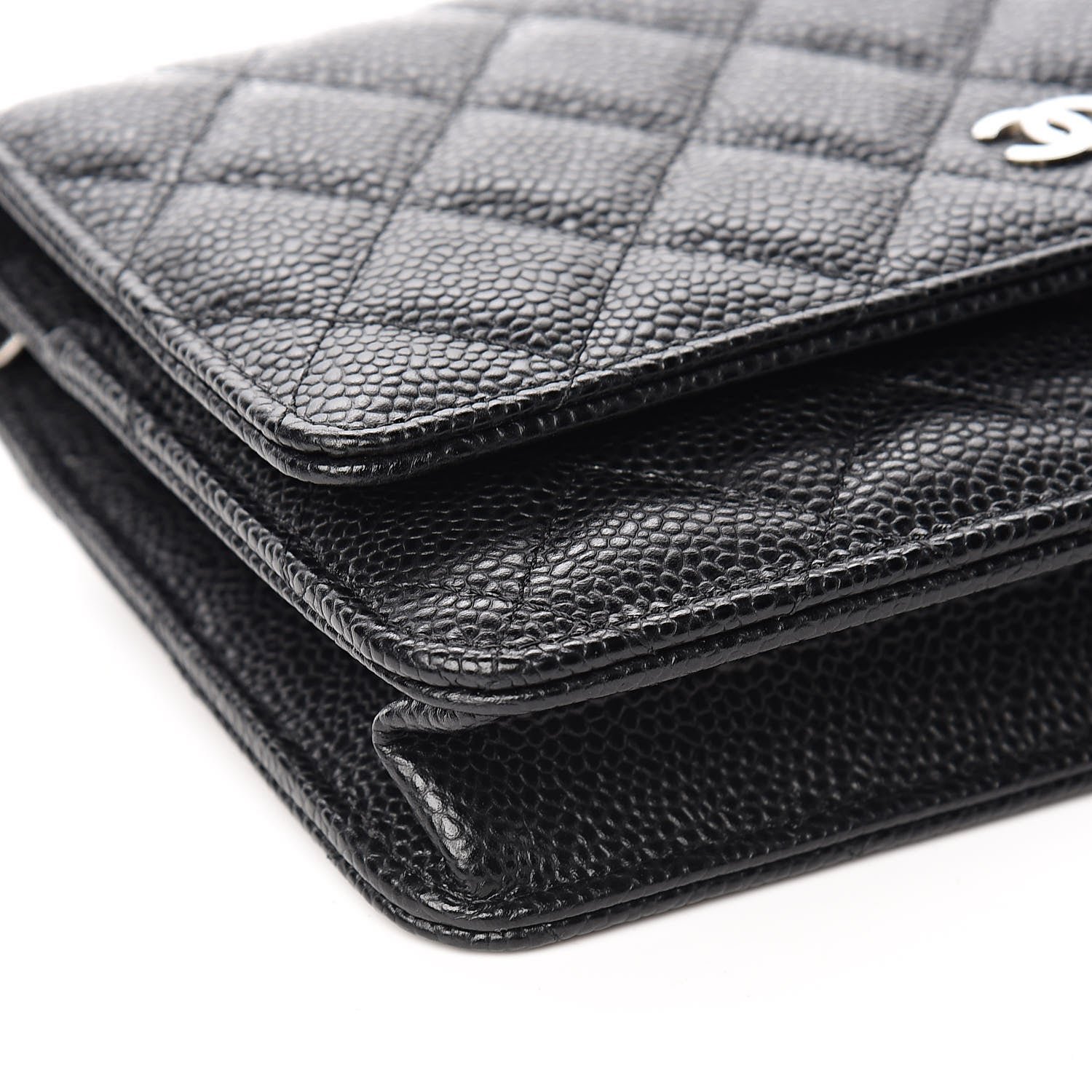 Chanel Caviar Quilted Wallet On Chain WOC Black 9 of 12