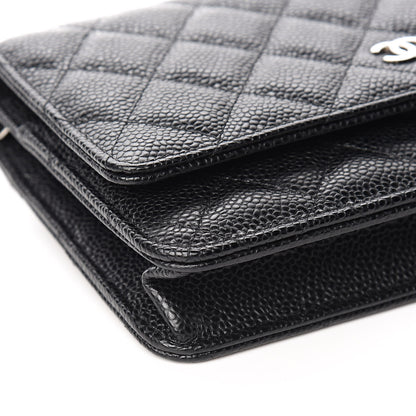 Chanel Caviar Quilted Wallet On Chain WOC Black 9 of 12